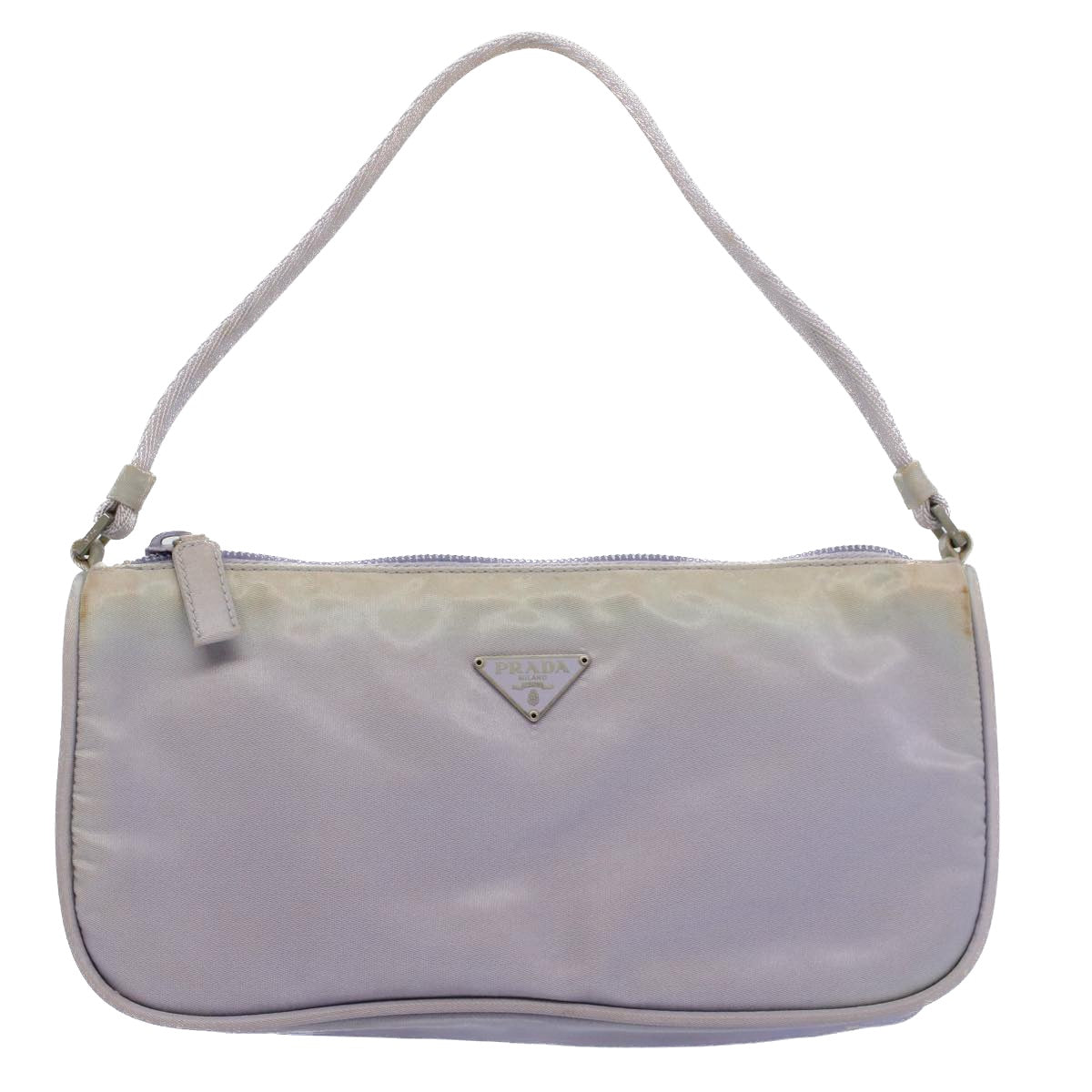 PRADA Accessory Pouch Nylon Purple Auth 55891