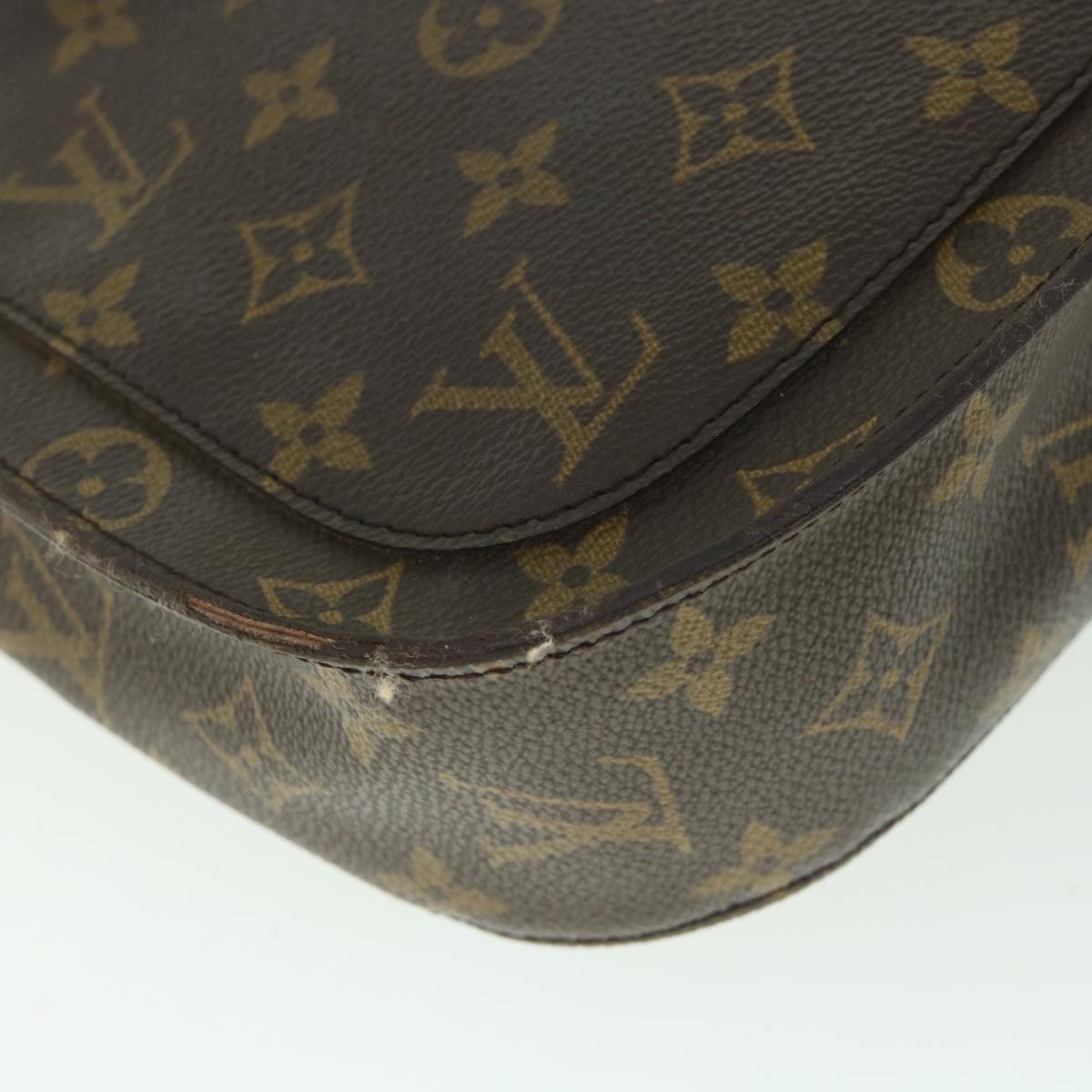 LOUIS VUITTON Monogram Saint Cloud GM Shoulder Bag M51242 LV Auth 55936