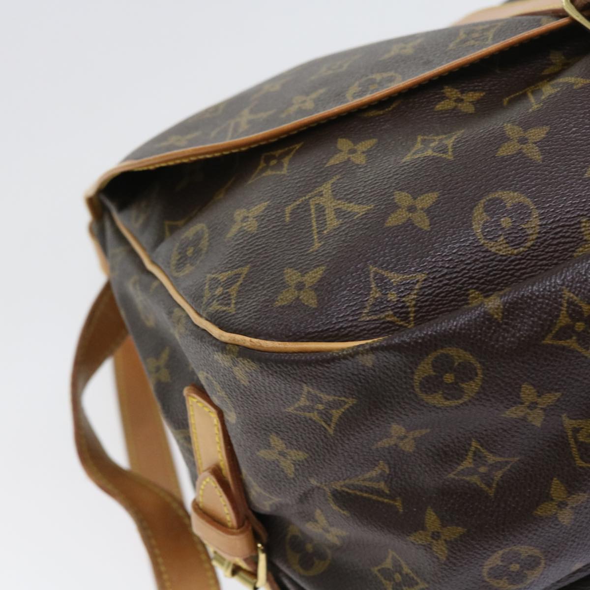 LOUIS VUITTON Monogram Saumur 35 Shoulder Bag M42254 LV Auth 55990