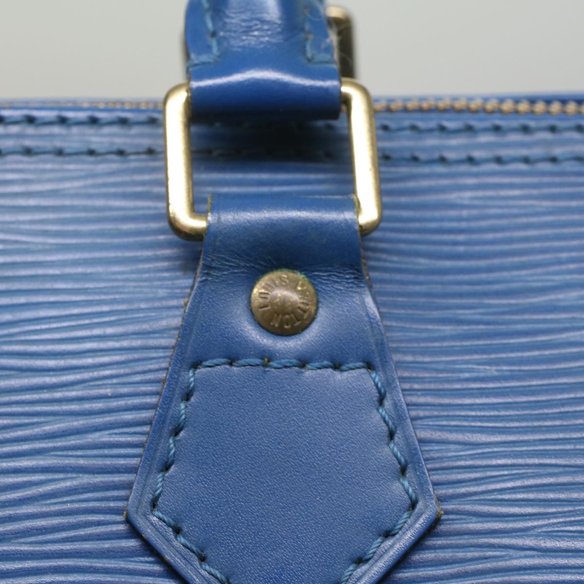 LOUIS VUITTON Epi Speedy 25 Hand Bag Toledo Blue M43015 LV Auth 55996