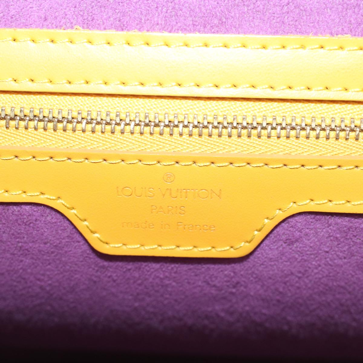 LOUIS VUITTON Epi Lussac Shoulder Bag Yellow M52289 LV Auth 55999