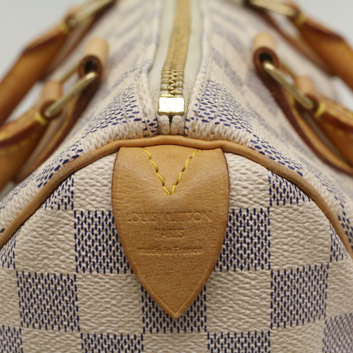 LOUIS VUITTON Damier Azur Speedy 25 Hand Bag N41534 LV Auth 56034