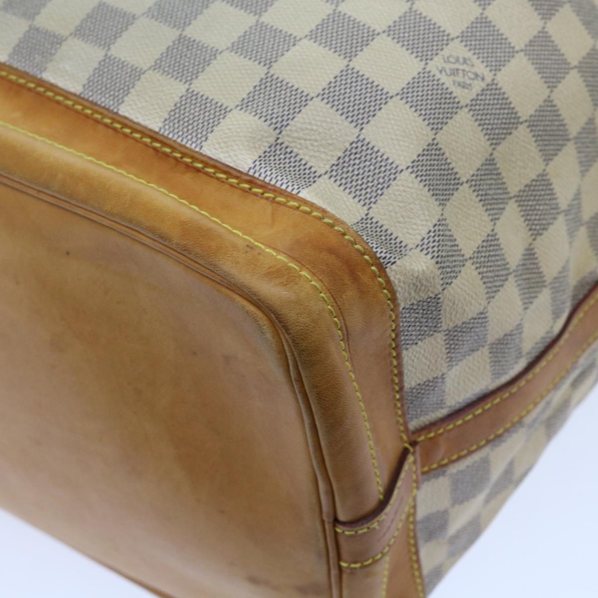 LOUIS VUITTON Damier Azur Noe Shoulder Bag N42222 LV Auth 56040