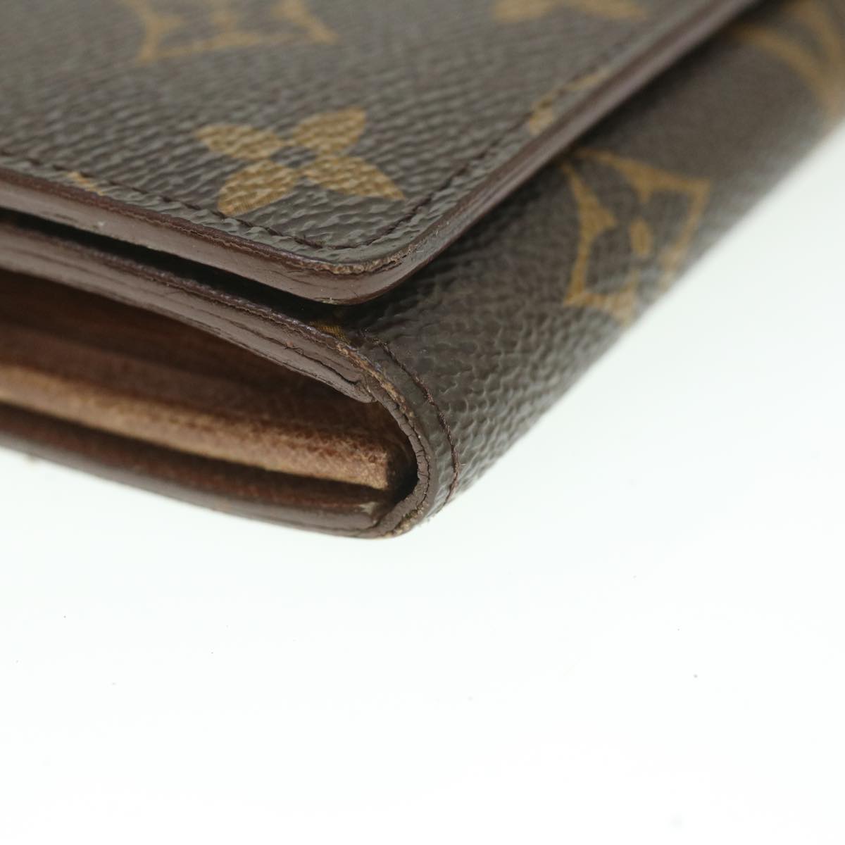 LOUIS VUITTON Monogram Porte Monnaie Billets Tresor Wallet M61730 LV Auth 56113