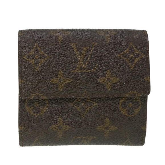 LOUIS VUITTON Monogram Portefeuille Elise Wallet M61654 LV Auth 56115