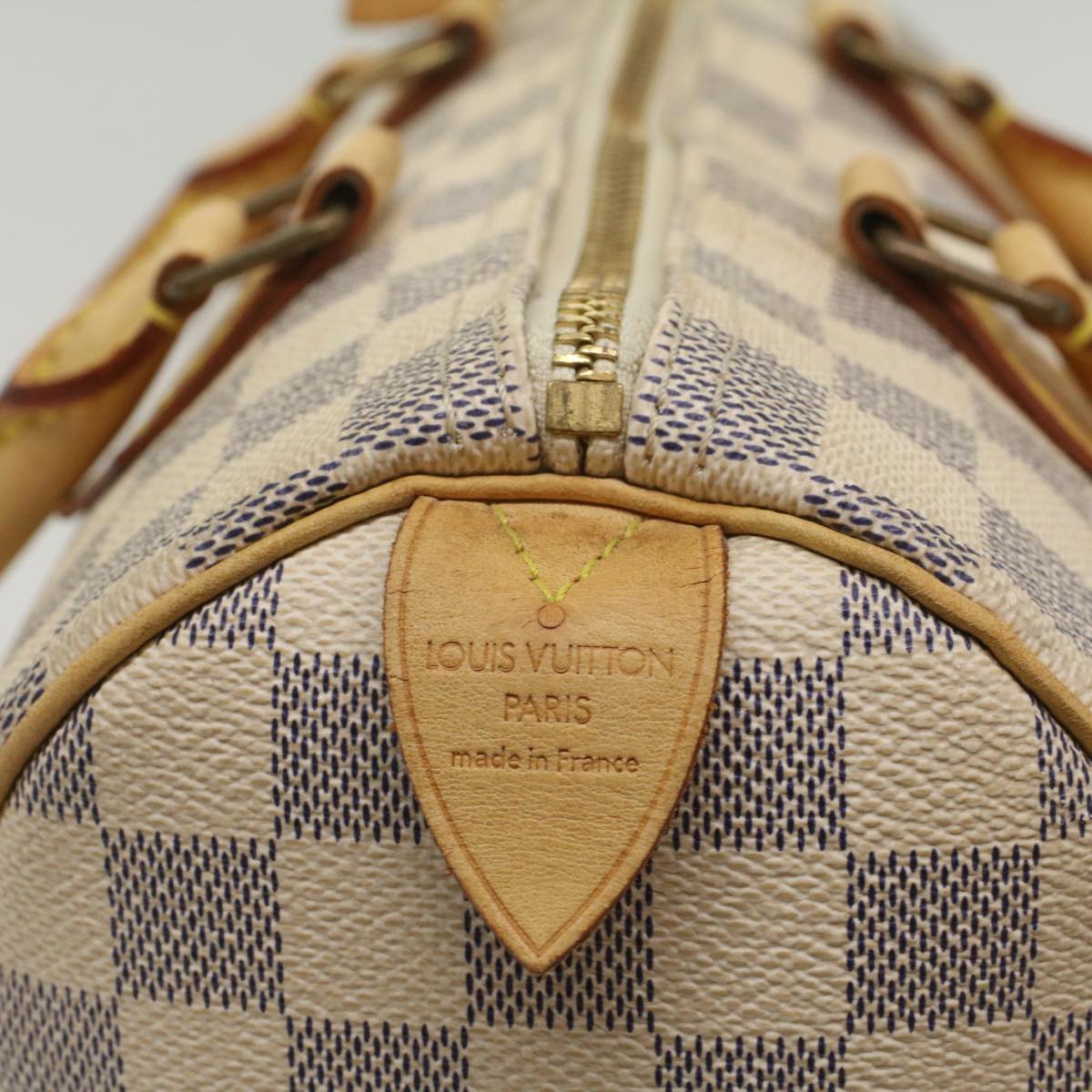 LOUIS VUITTON Damier Azur Speedy 25 Hand Bag N41534 LV Auth 56143