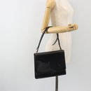 LOUIS VUITTON Opera Line Delph Shoulder Bag Leather Black M63932 LV Auth 56152-27