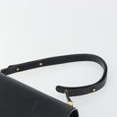 LOUIS VUITTON Opera Line Delph Shoulder Bag Leather Black M63932 LV Auth 56152-8
