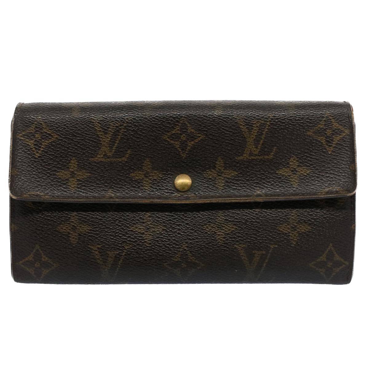 LOUIS VUITTON Monogram Portefeuille Sarah Long Wallet M60531 LV Auth 56153