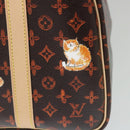 LOUIS VUITTON Catgram Speedy Bandouliere 30 Hand Bag Brown M44401 LV Auth 56154S-33