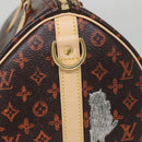 LOUIS VUITTON Catgram Speedy Bandouliere 30 Hand Bag Brown M44401 LV Auth 56154S-35