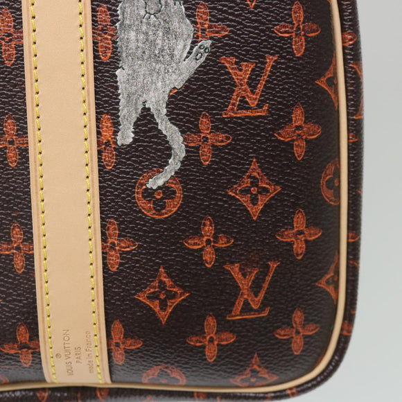 LOUIS VUITTON Catgram Speedy Bandouliere 30 Hand Bag Brown M44401 LV Auth 56154SM