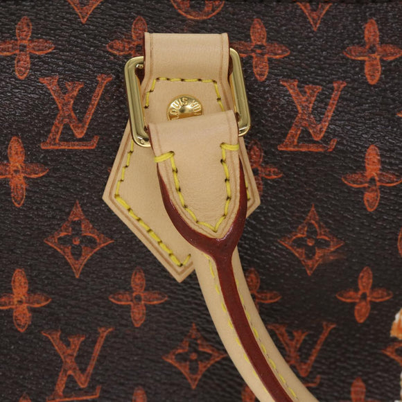 LOUIS VUITTON Catgram Speedy Bandouliere 30 Hand Bag Brown M44401 LV Auth 56154S