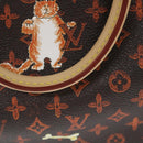 LOUIS VUITTON Catgram Speedy Bandouliere 30 Hand Bag Brown M44401 LV Auth 56154S-45