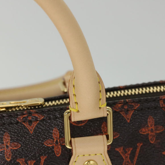 LOUIS VUITTON Catgram Speedy Bandouliere 30 Hand Bag Brown M44401 LV Auth 56154SM