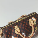 LOUIS VUITTON Catgram Speedy Bandouliere 30 Hand Bag Brown M44401 LV Auth 56154S-6