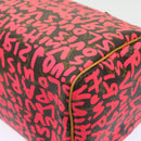 LOUIS VUITTON Monogram Graffiti Speedy 30 Hand Bag Pink M93704 LV Auth 56156AM-17