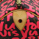 LOUIS VUITTON Monogram Graffiti Speedy 30 Hand Bag Pink M93704 LV Auth 56156SAM-19