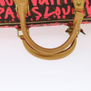 LOUIS VUITTON Monogram Graffiti Speedy 30 Hand Bag Pink M93704 LV Auth 56156AM-8