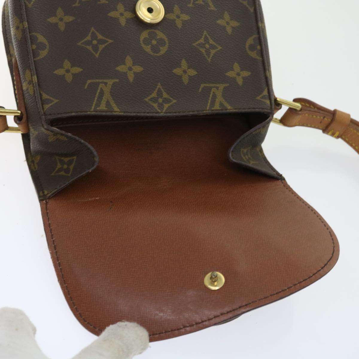 LOUIS VUITTON Monogram Saint Cloud PM Shoulder Bag M51244 LV Auth 56179