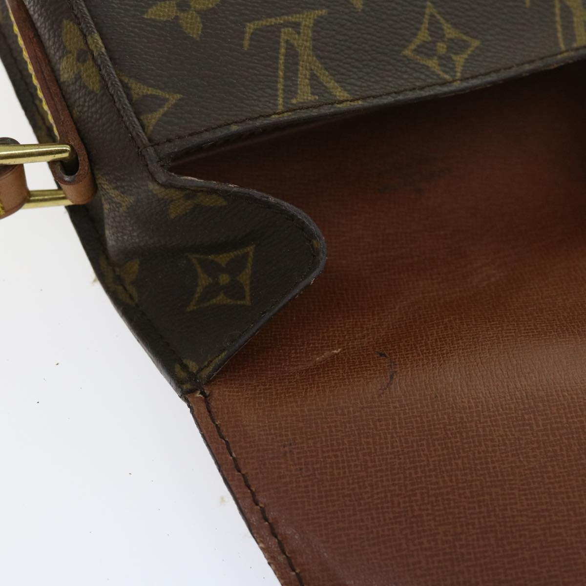 LOUIS VUITTON Monogram Saint Cloud PM Shoulder Bag M51244 LV Auth 56179