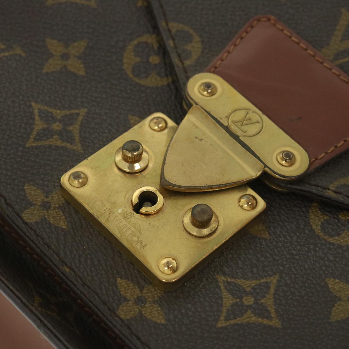 LOUIS VUITTON Monogram Monceau 28 Hand Bag 2way M51185 LV Auth 56215