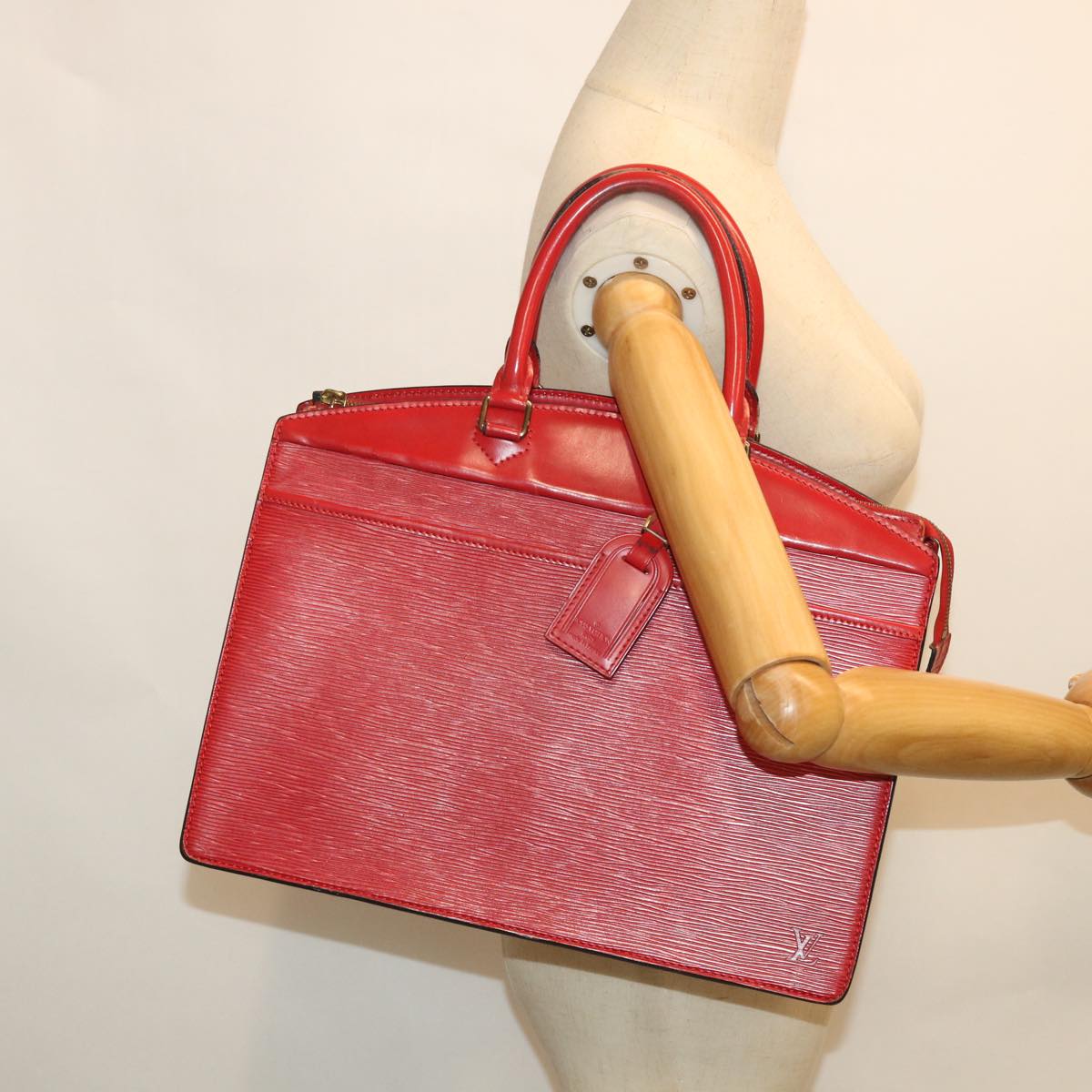 LOUIS VUITTON Epi Riviera Hand Bag Red M48187 LV Auth 56223