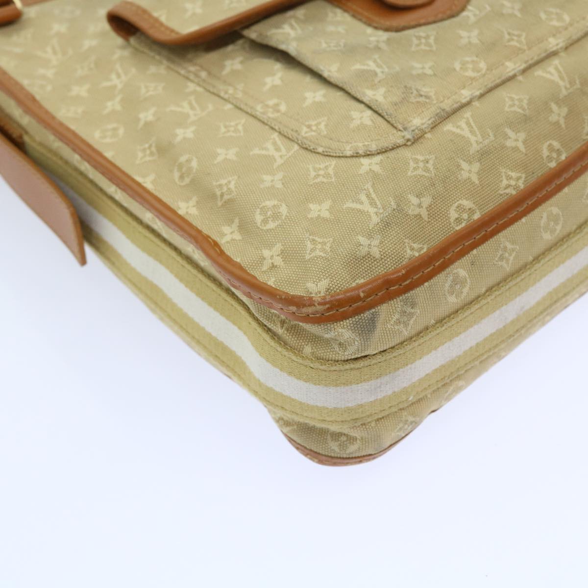 LOUIS VUITTON Monogram Mini Buzas Marie Kate Bag Beige M92323 LV Auth 56230