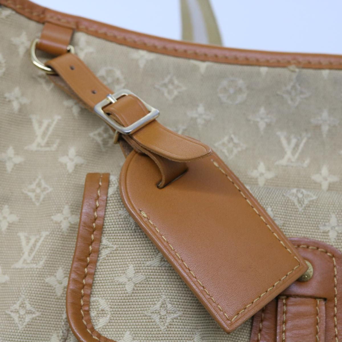 LOUIS VUITTON Monogram Mini Buzas Marie Kate Bag Beige M92323 LV Auth 56230