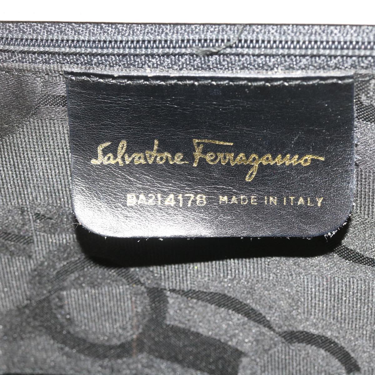 Salvatore Ferragamo Hand Bag Leather 2way White Auth 56373