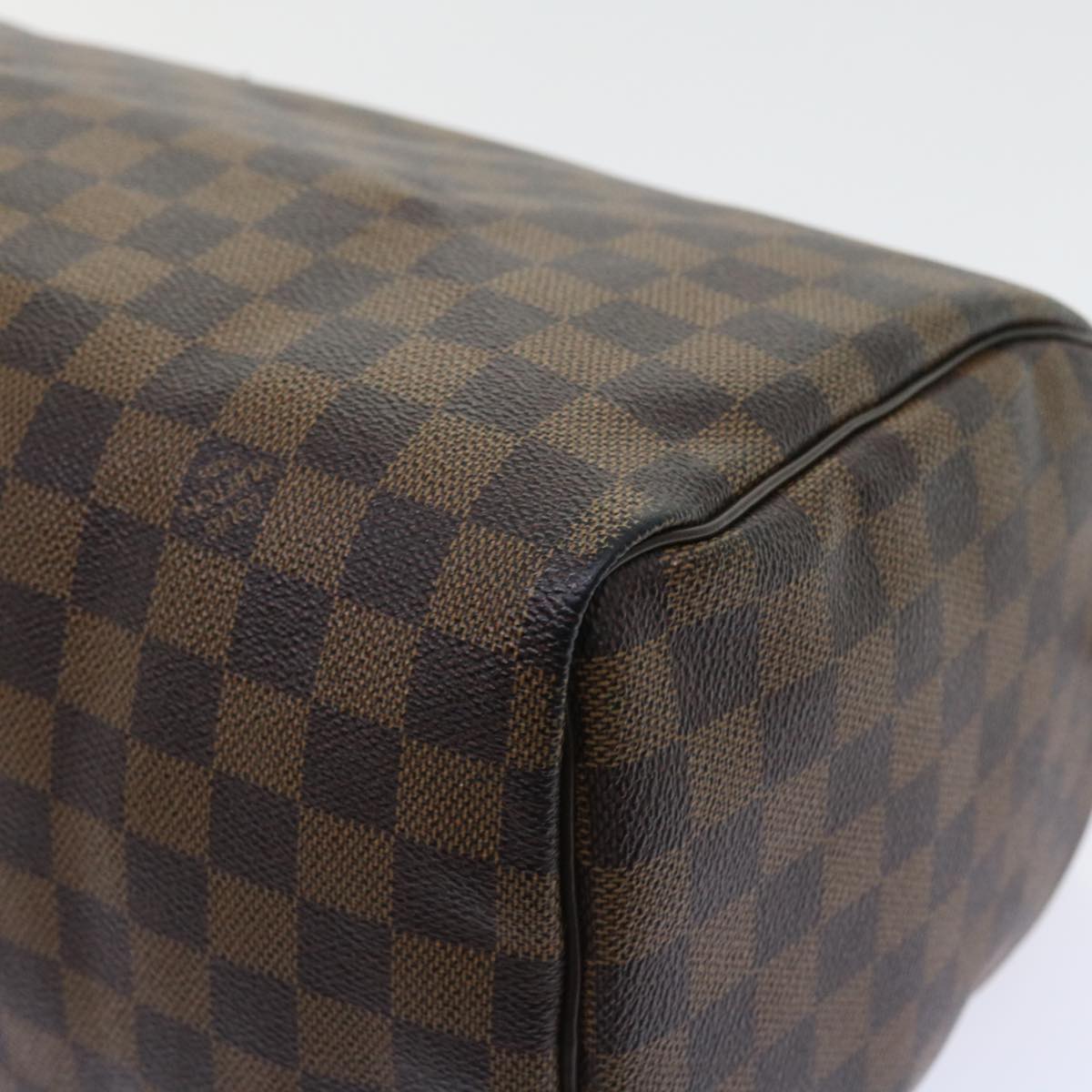 LOUIS VUITTON Damier Ebene Speedy 30 Hand Bag N41364 LV Auth 56391