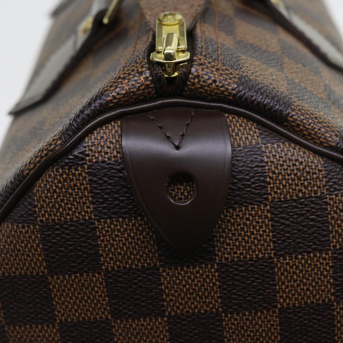 LOUIS VUITTON Damier Ebene Speedy 30 Hand Bag N41364 LV Auth 56392