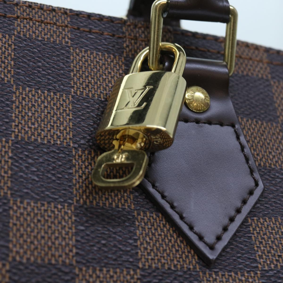 LOUIS VUITTON Damier Ebene Speedy 30 Hand Bag N41364 LV Auth 56392