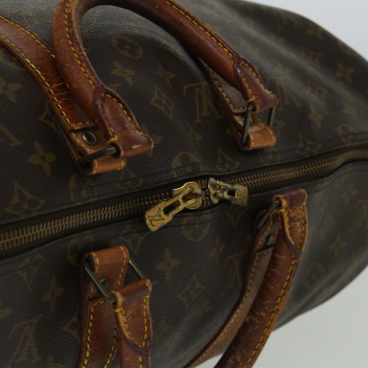 LOUIS VUITTON Monogram Keepall 50 Boston Bag M41426 LV Auth 56408