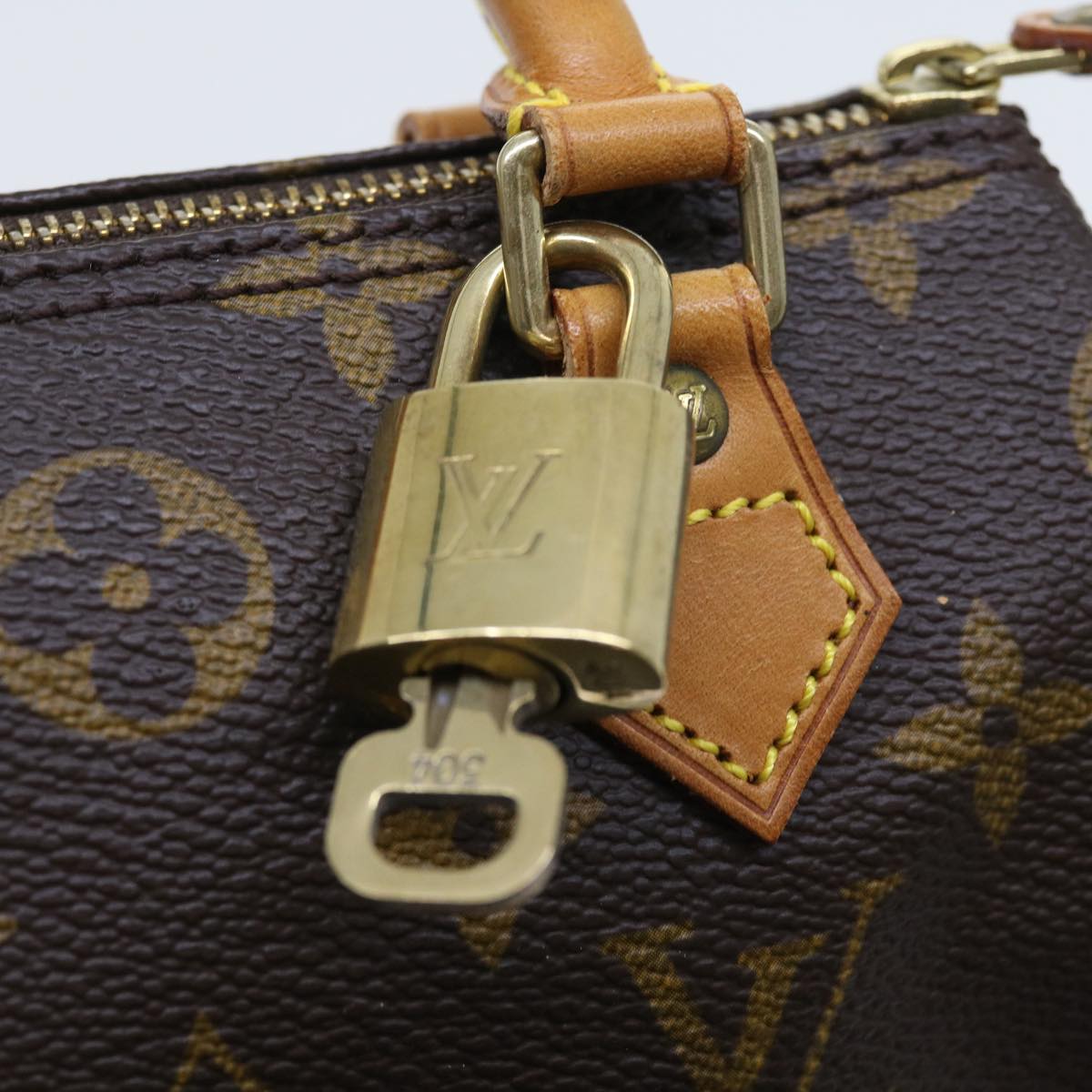 LOUIS VUITTON Monogram Mini Speedy Hand Bag M41534 LV Auth 56434