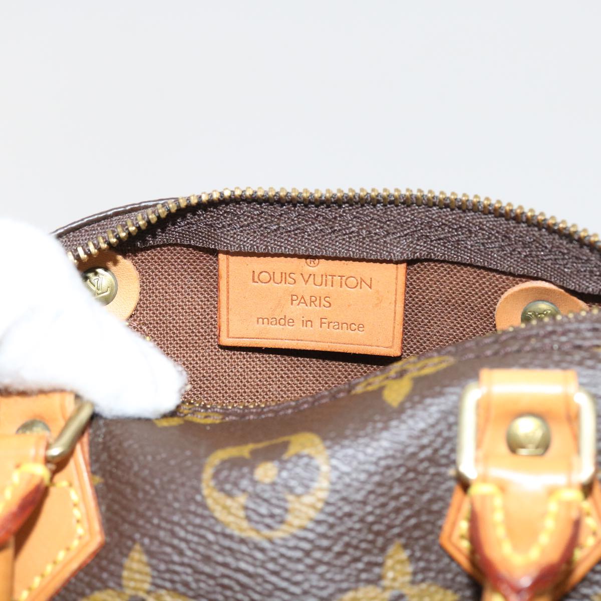 LOUIS VUITTON Monogram Mini Speedy Hand Bag M41534 LV Auth 56434