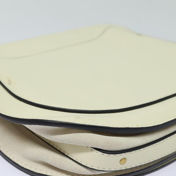 Chloe Nile Small Bracelet Shoulder Bag Leather Suede Cream Auth 56489