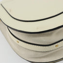 Chloe Nile Small Bracelet Shoulder Bag Leather Suede Cream Auth 56489-10