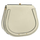 Chloe Nile Small Bracelet Shoulder Bag Leather Suede Cream Auth 56489-1