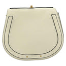 Chloe Nile Small Bracelet Shoulder Bag Leather Suede Cream Auth 56489-13