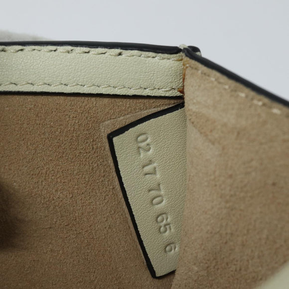 Chloe Nile Small Bracelet Shoulder Bag Leather Suede Cream Auth 56489