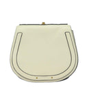 Chloe Nile Small Bracelet Shoulder Bag Leather Suede Cream Auth 56489-13