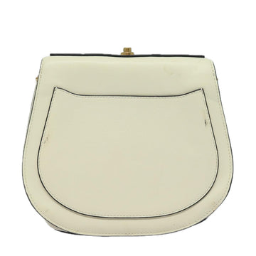 Chloe Nile Small Bracelet Shoulder Bag Leather Suede Cream Auth 56489 - 0