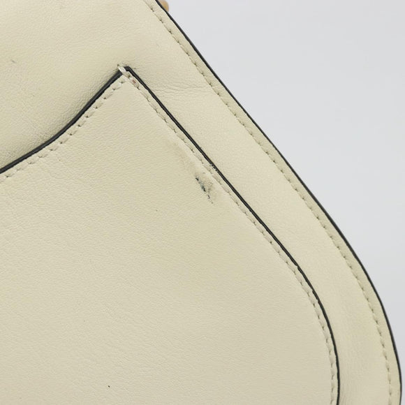 Chloe Nile Small Bracelet Shoulder Bag Leather Suede Cream Auth 56489