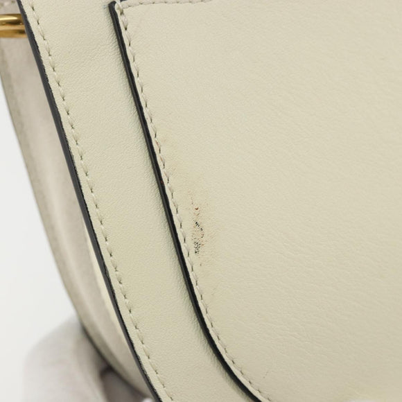 Chloe Nile Kleine Armband-Schultertasche Leder Wildleder Creme Original 56489