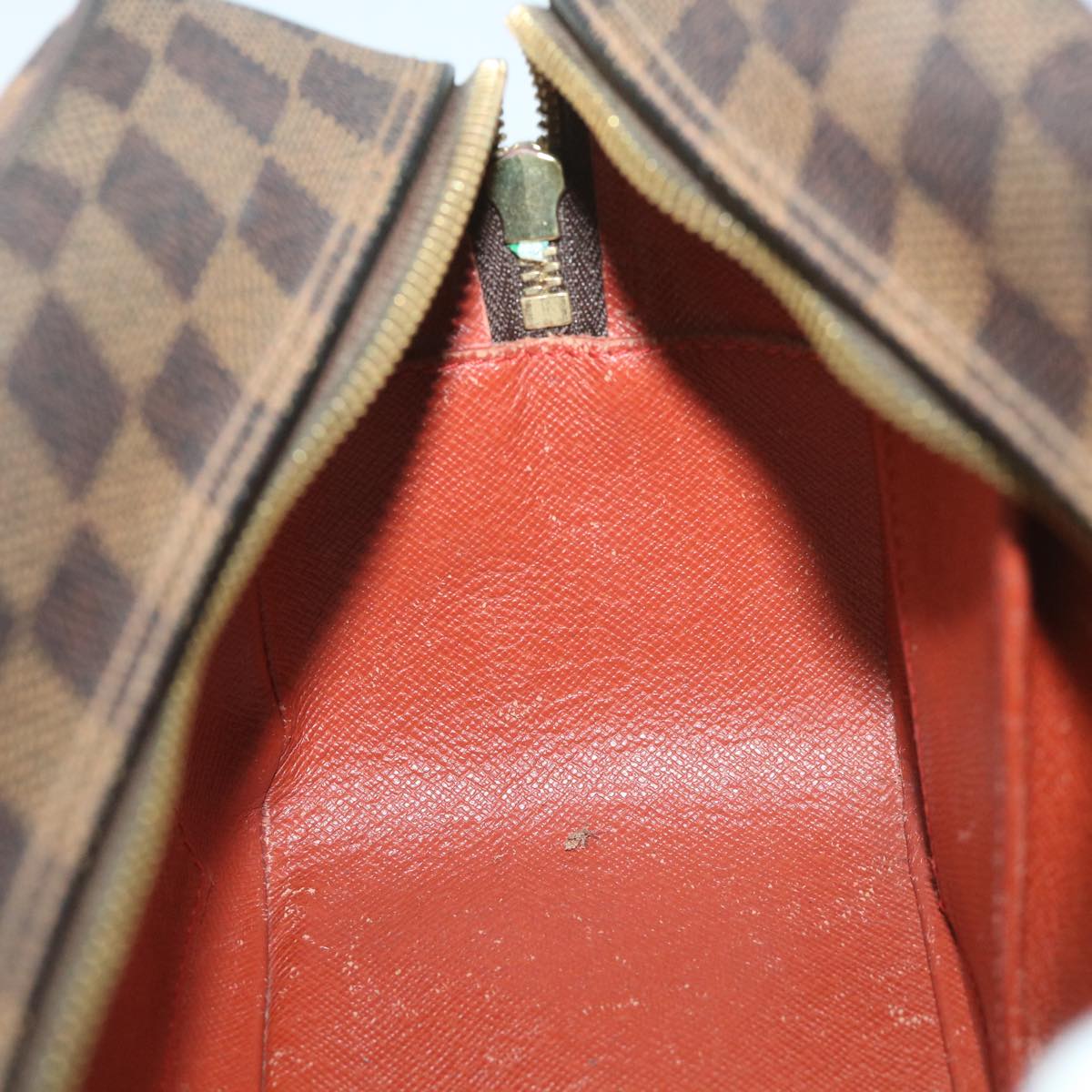 LOUIS VUITTON Damier Ebene Cite MM Hand Bag N48068 LV Auth 56496