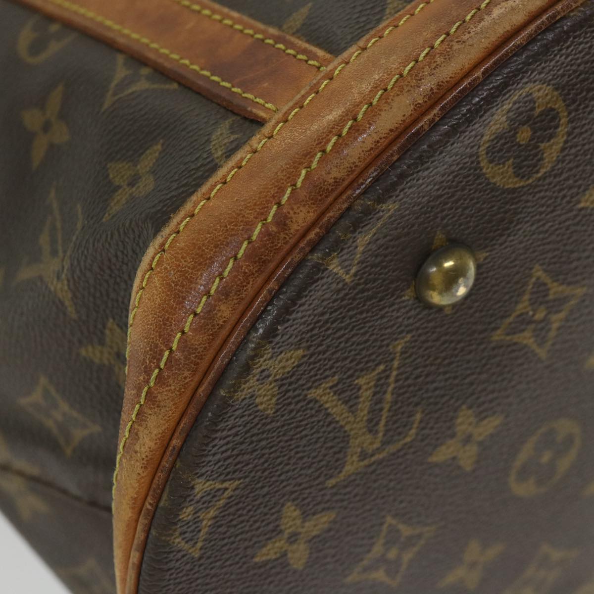 LOUIS VUITTON Monogram Bucket GM Shoulder Bag M42236 LV Auth 56503