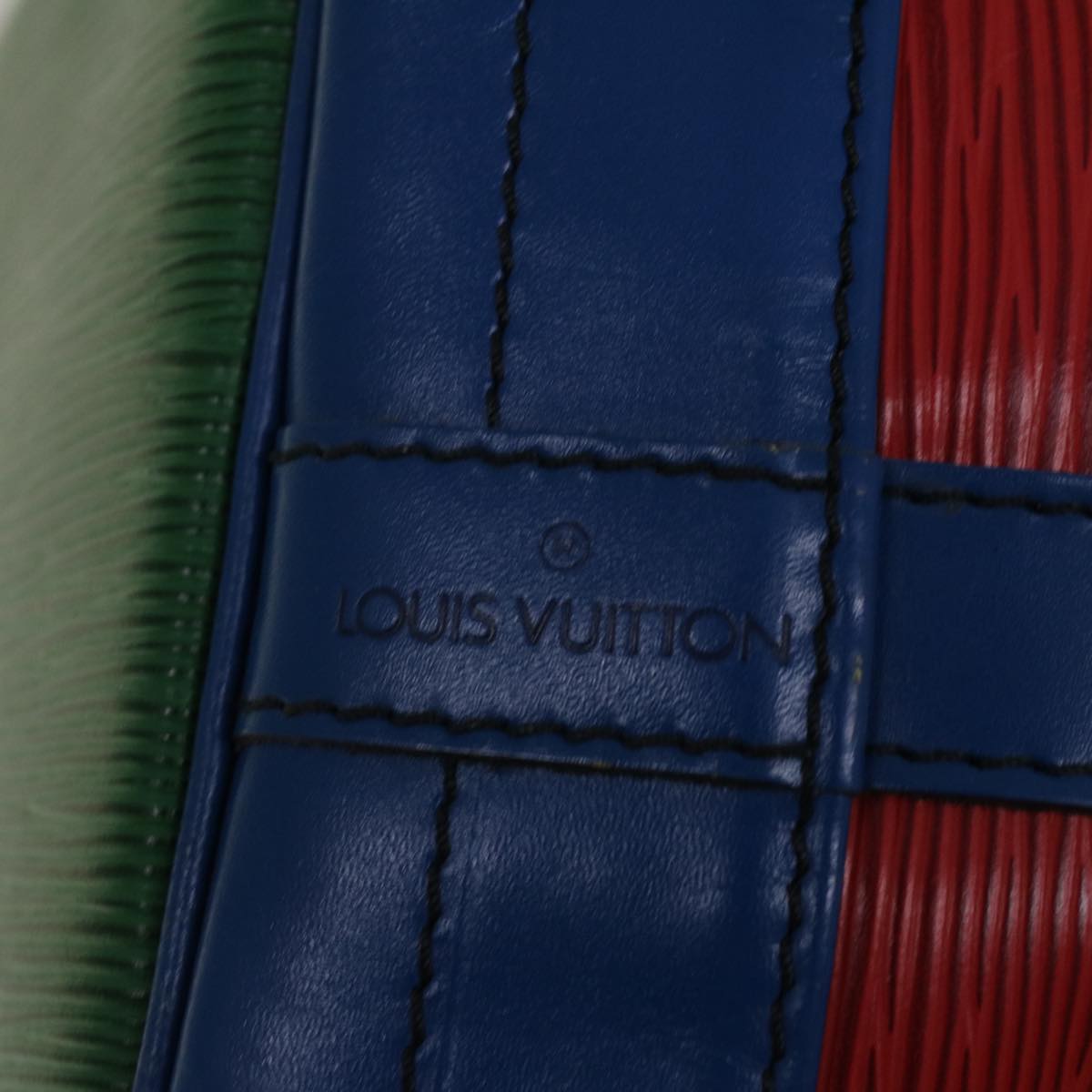 LOUIS VUITTON Epi Trico Color Noe Shoulder Bag Red Blue Green M44084 Auth 56552