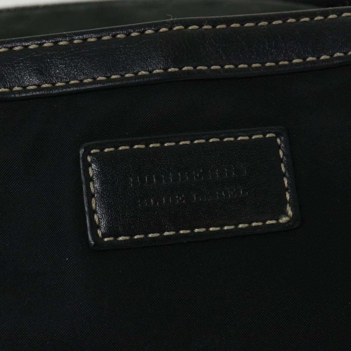 BURBERRY Blue Label Tote Bag Nylon Black Auth 56630