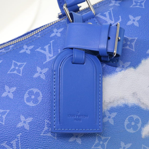 LOUIS VUITTON Monogram Clouds Keepall Bandouliere 50 Tas M45428 LV Auth 56645S
